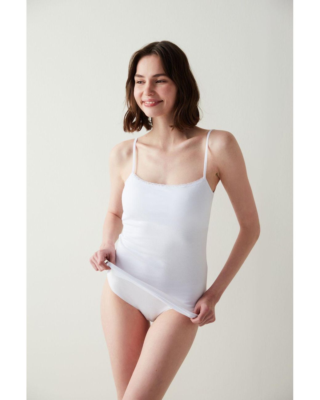 Penti White Cami Cup Top