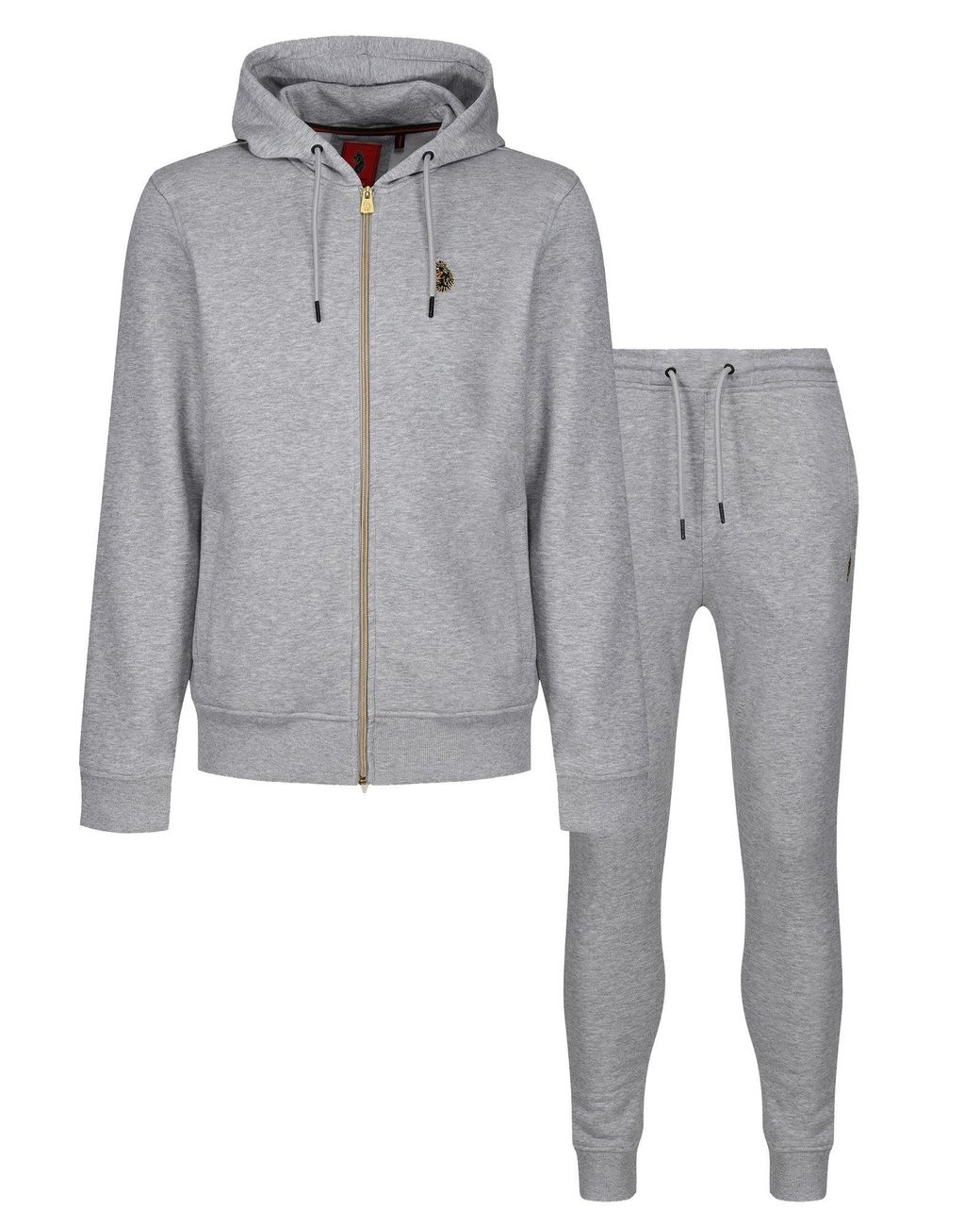 Luke 1977 Gray Kev Angels Tracksuit Set for men