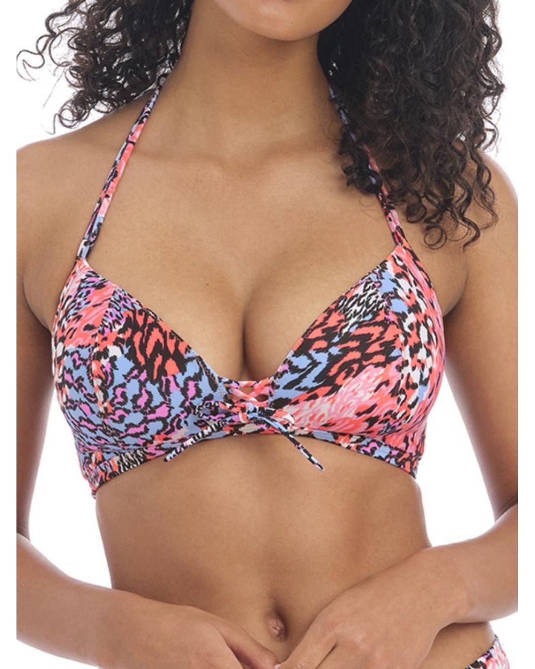 Freya Pink Serengeti Haze Non Wired Triangle Bikini Top