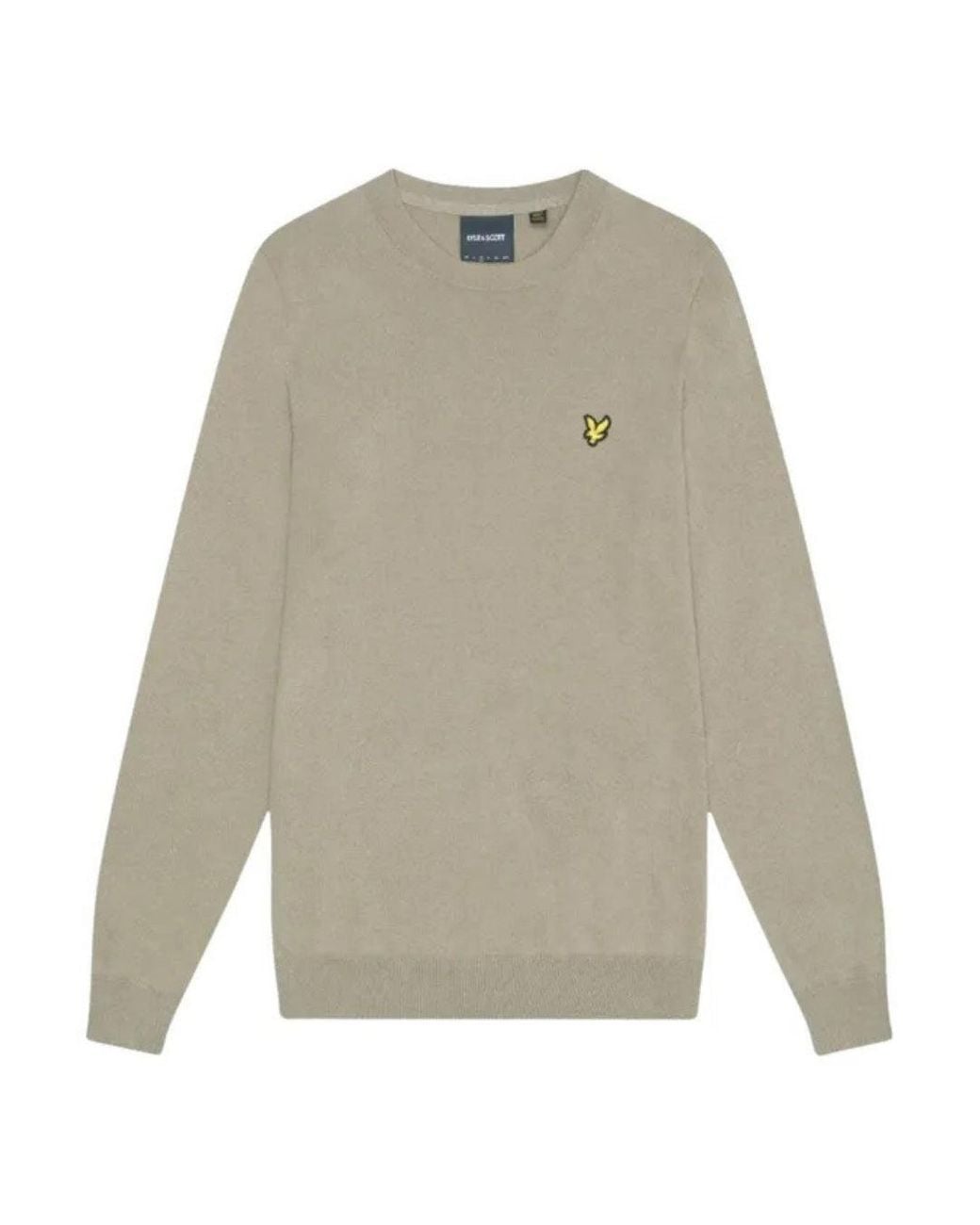 Lyle & Scott Gray Crew Neck Sage Uniform Pull Over Jumper for men