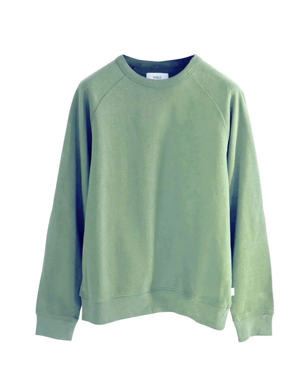 Secret Label Green Crew Neck Cotton Sweatshirt for men