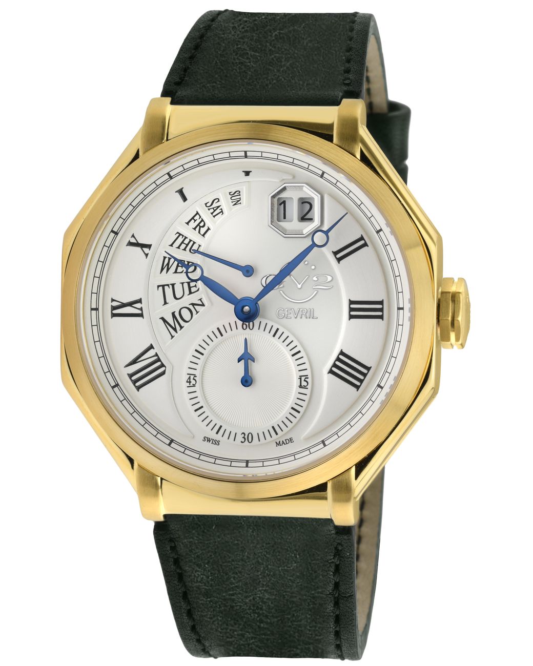 Gv2 Gray Marchese Ipyg Case, Dial, Genuine Italian Leather Strap for men