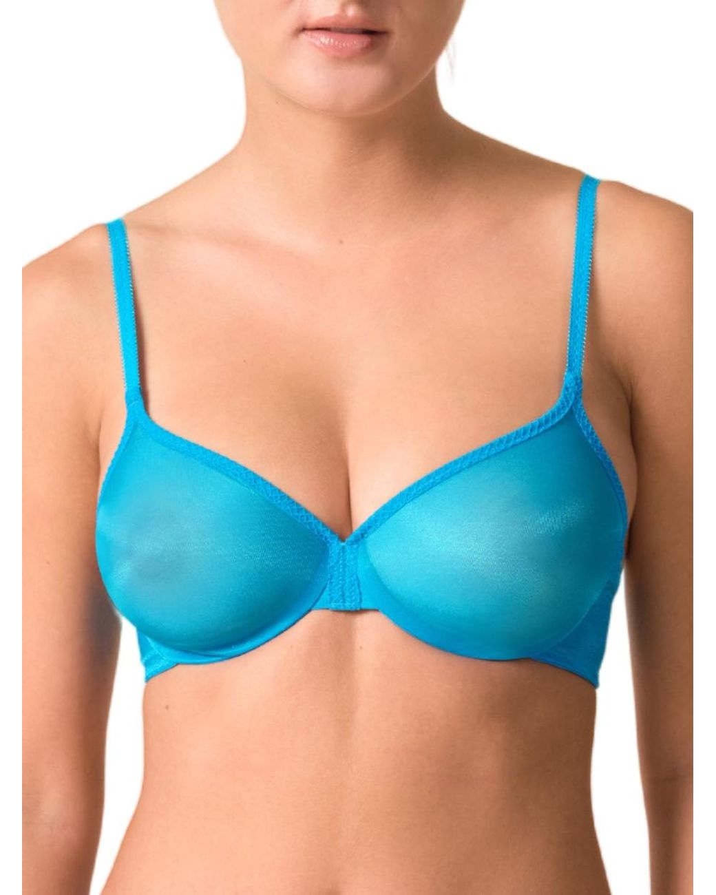 Gossard Blue Glossies Sheer Plunge Bra