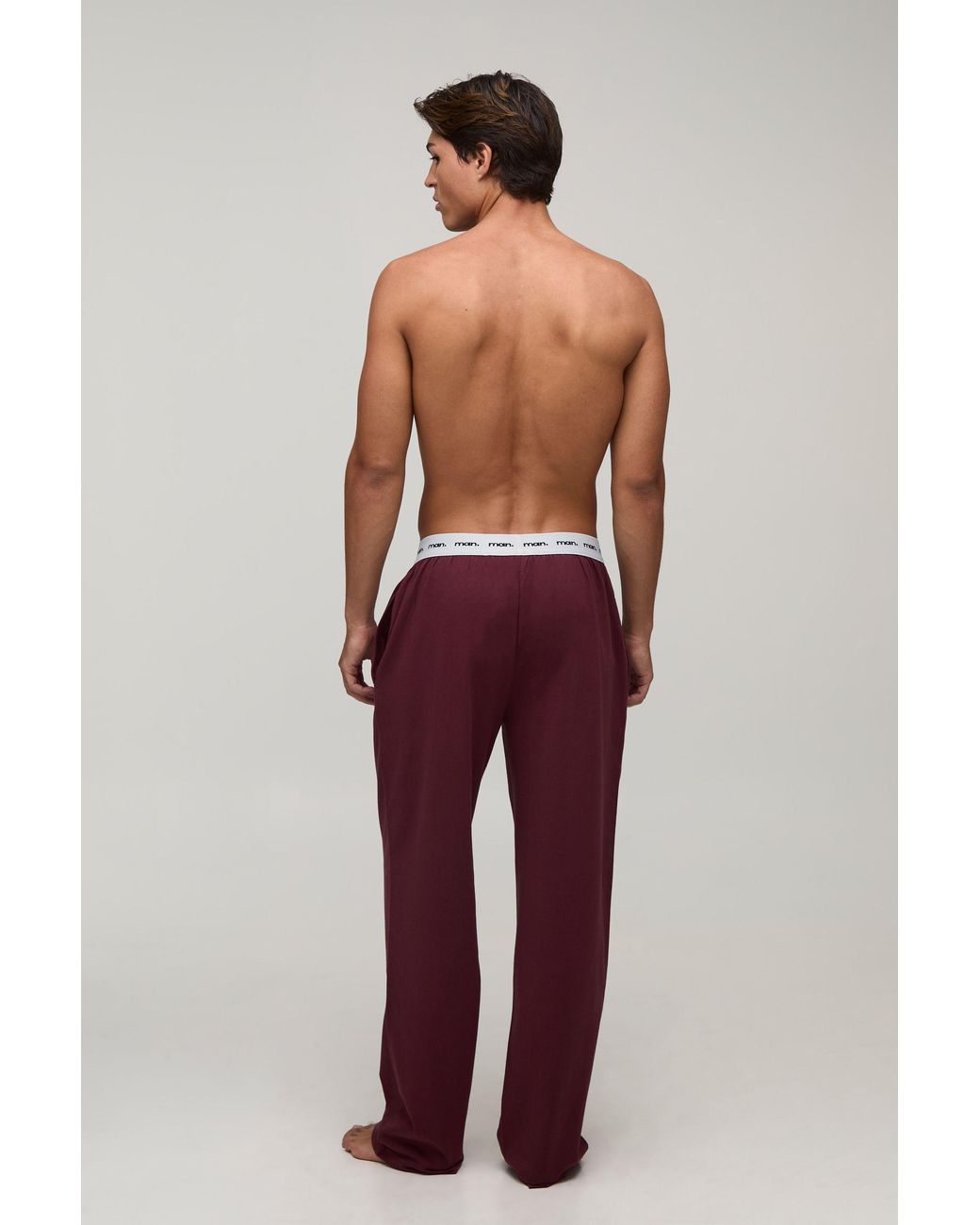BoohooMAN Red Loungewear Straight Leg Jogger for men