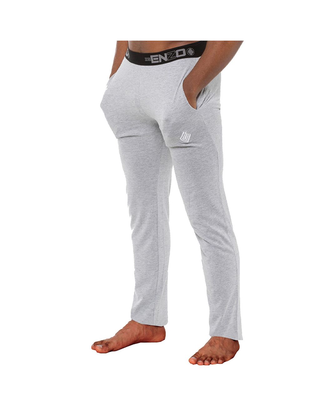 Enzo Gray Lounge Bottoms for men