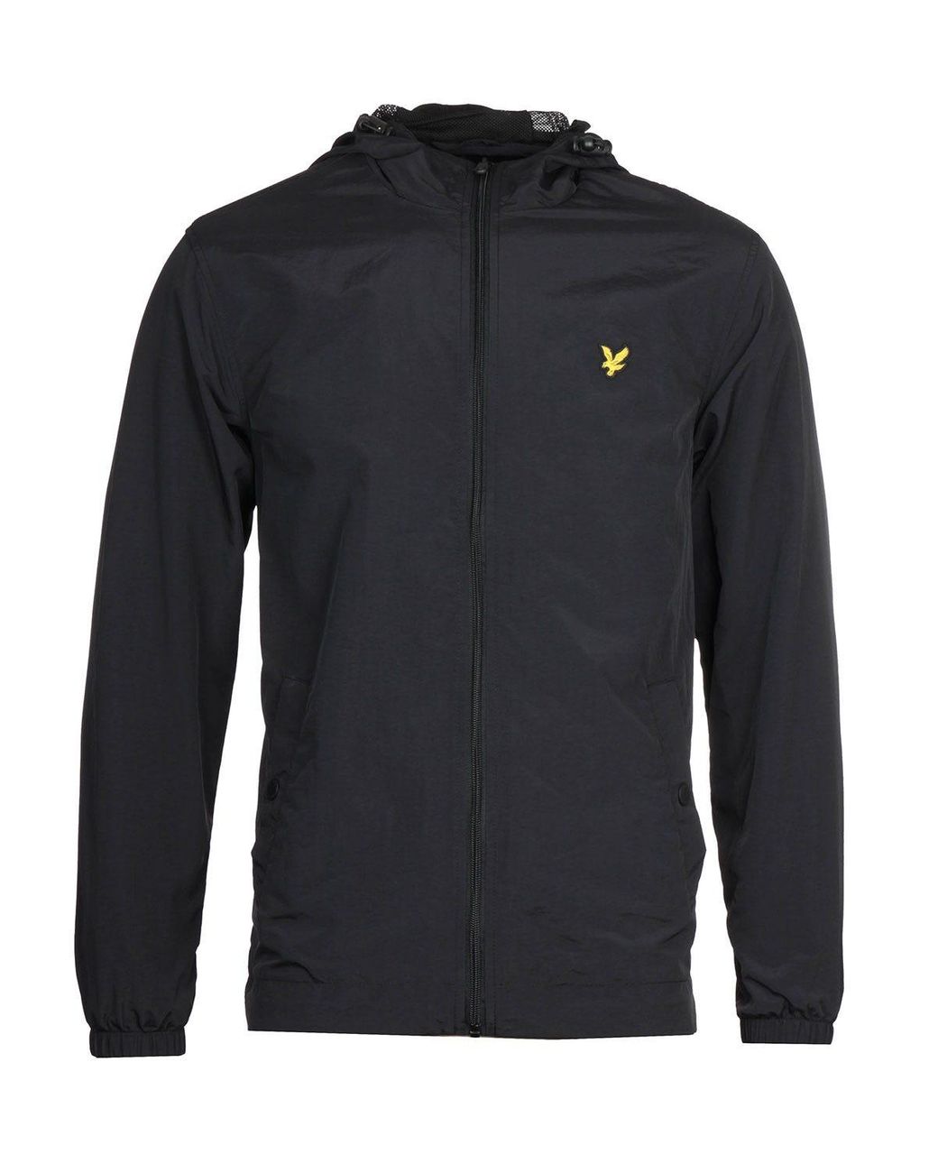 Lyle & Scott Blue Zip Through Hooded Jacket Cotton for men