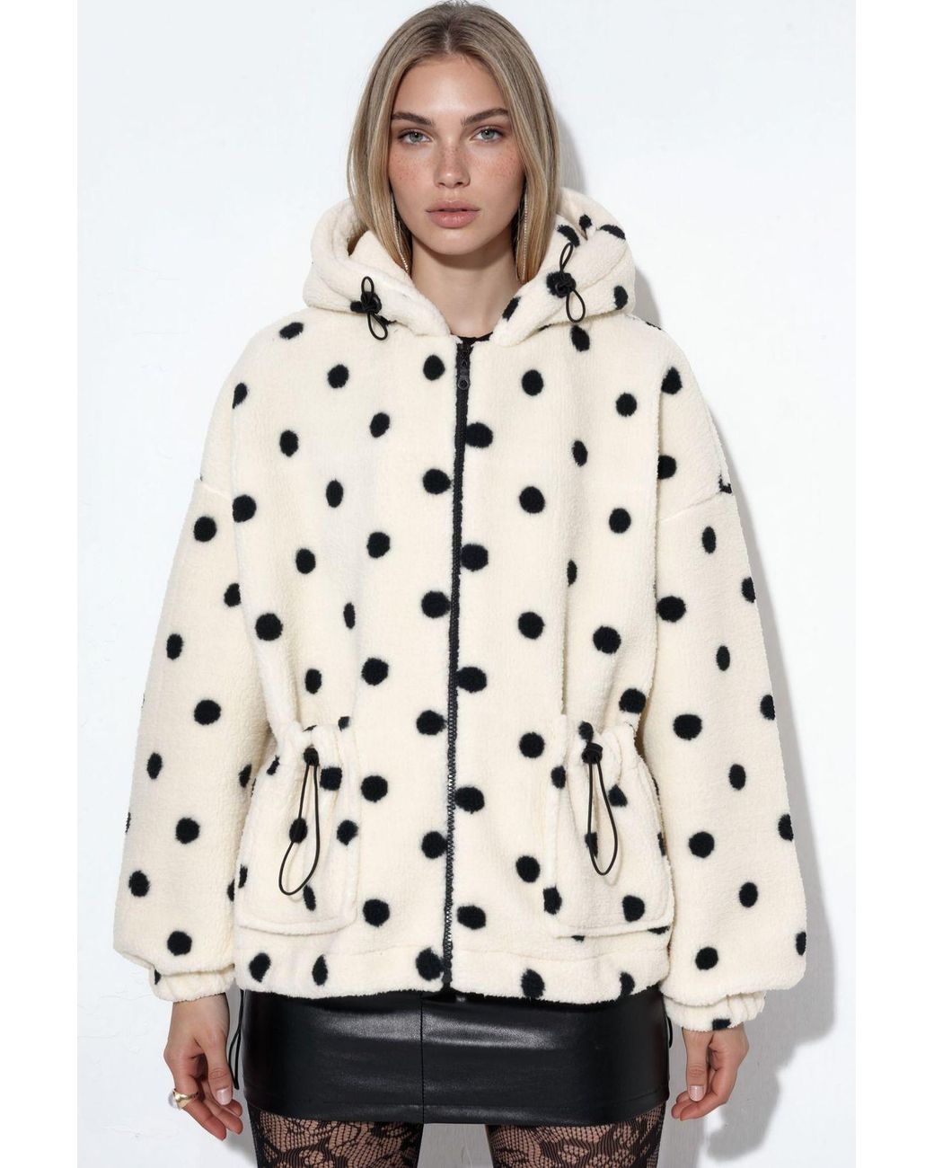 Hiccup White Faux Fur Coat