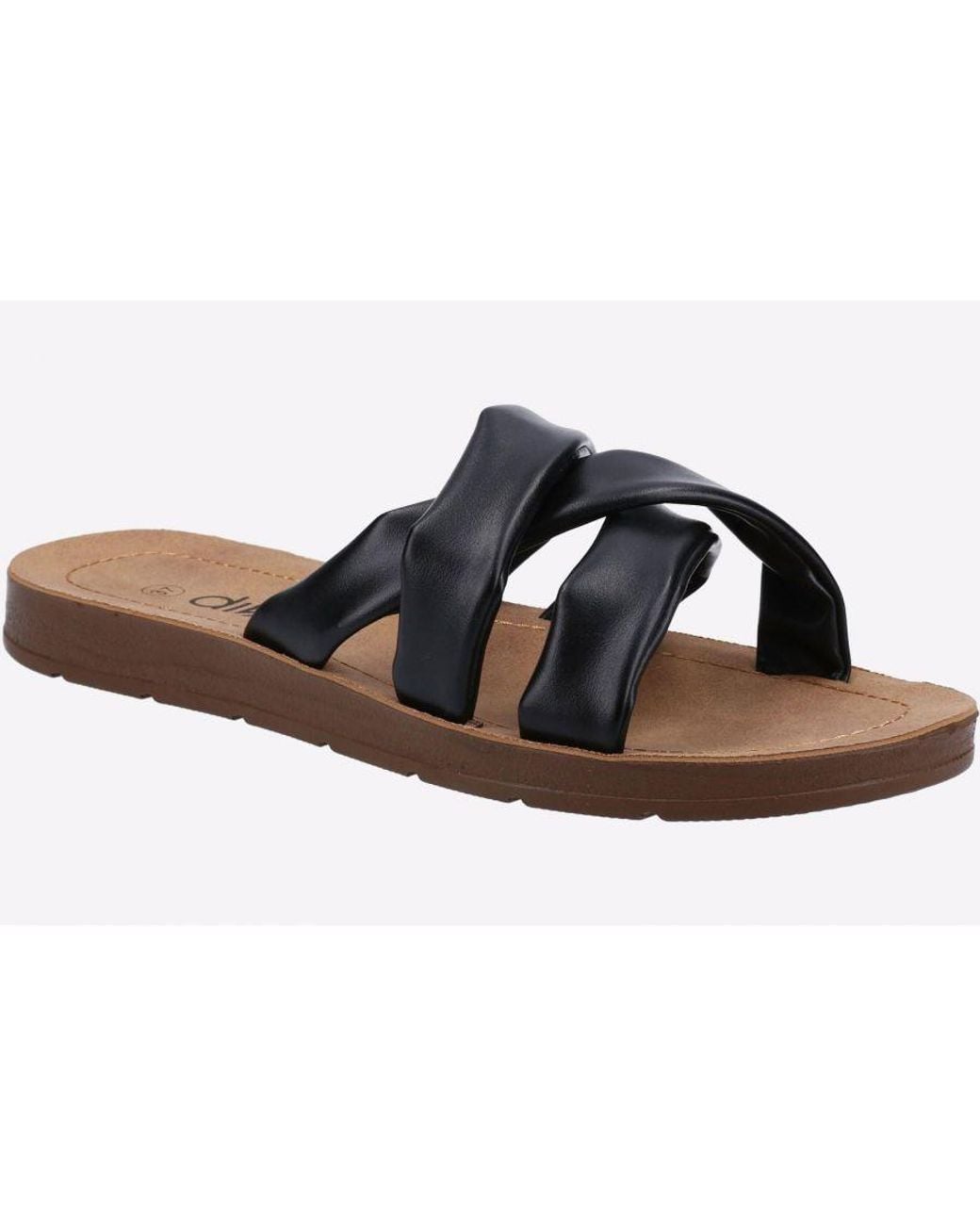 Divaz Brown Zurich Vegan Summer Slider