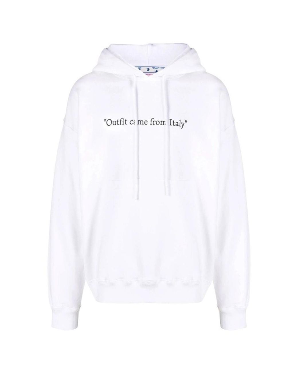 Off-White c/o Virgil Abloh White From Italy Design Skate Fit Hoodie for men