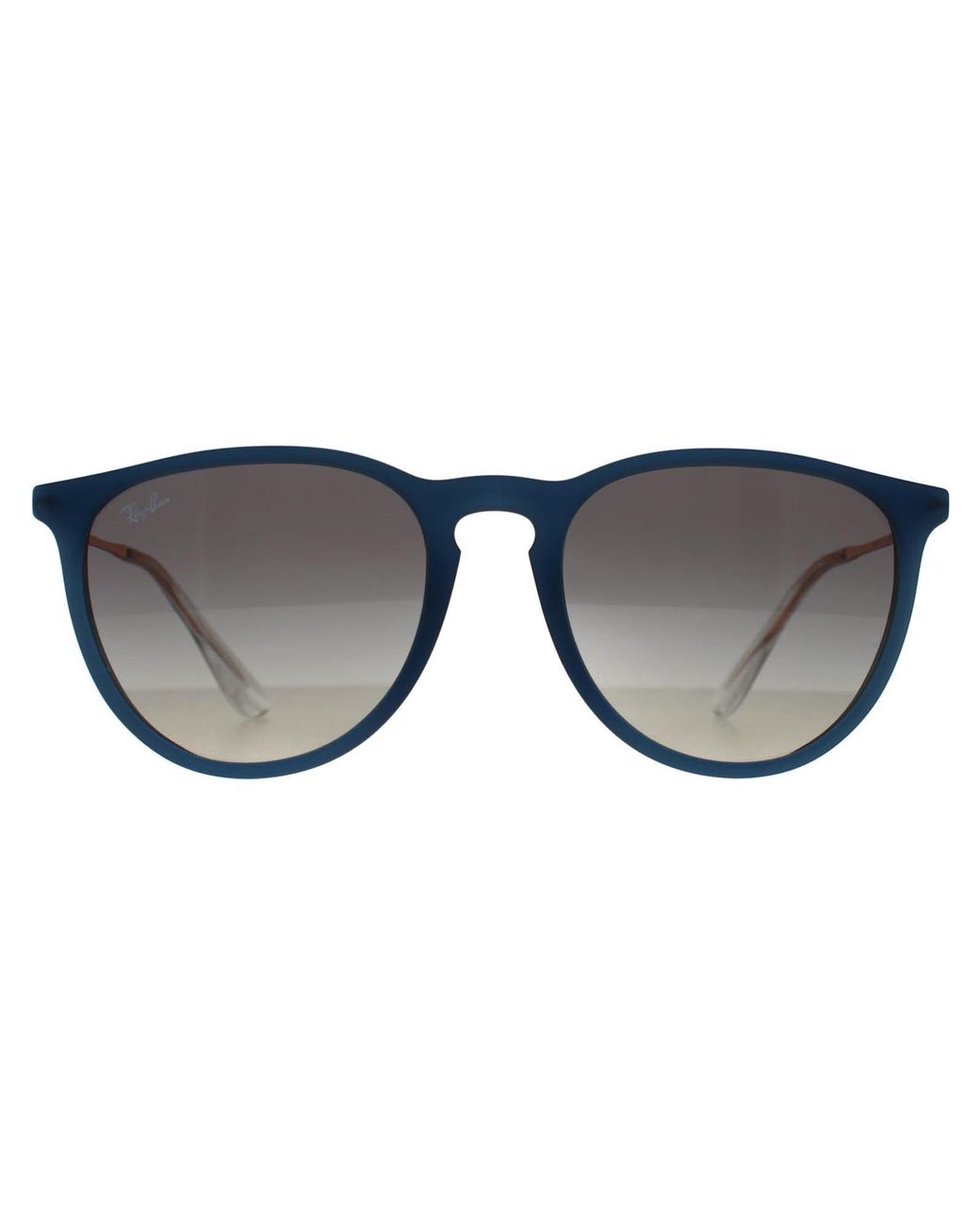 Ray-Ban Gray Round Polished Rubber Gradient Rb4171 Erika