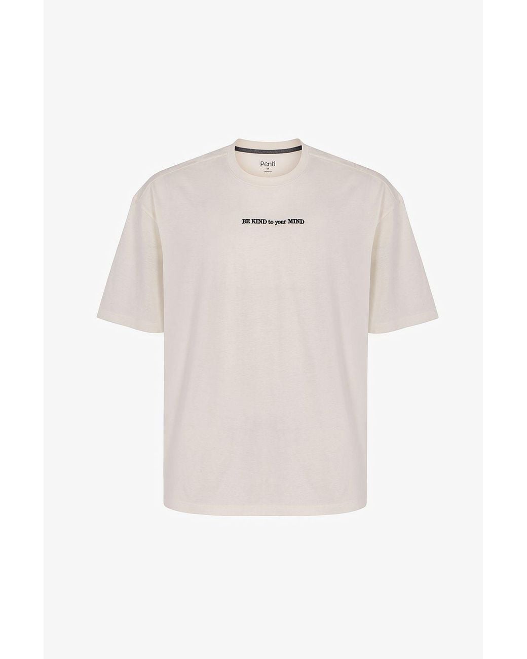 Penti White Modern Stone Oversized Short Sleeve Pajama Set for men