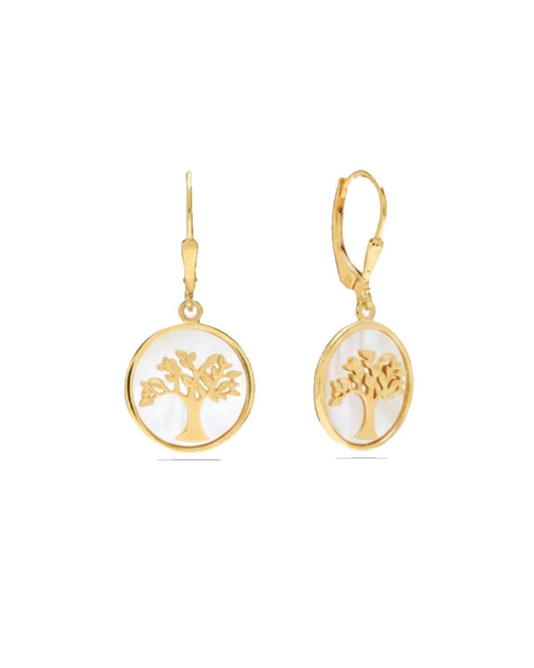 Bibei Metallic Tree Of Life Earrings