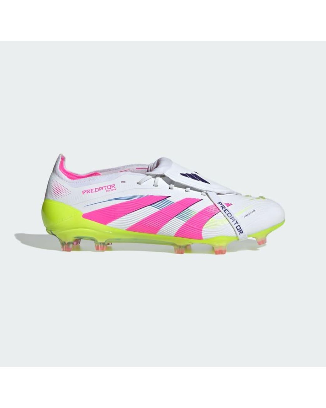 Adidas Originals White Predator Elite Fold-Over Tongue Firm Ground Boots