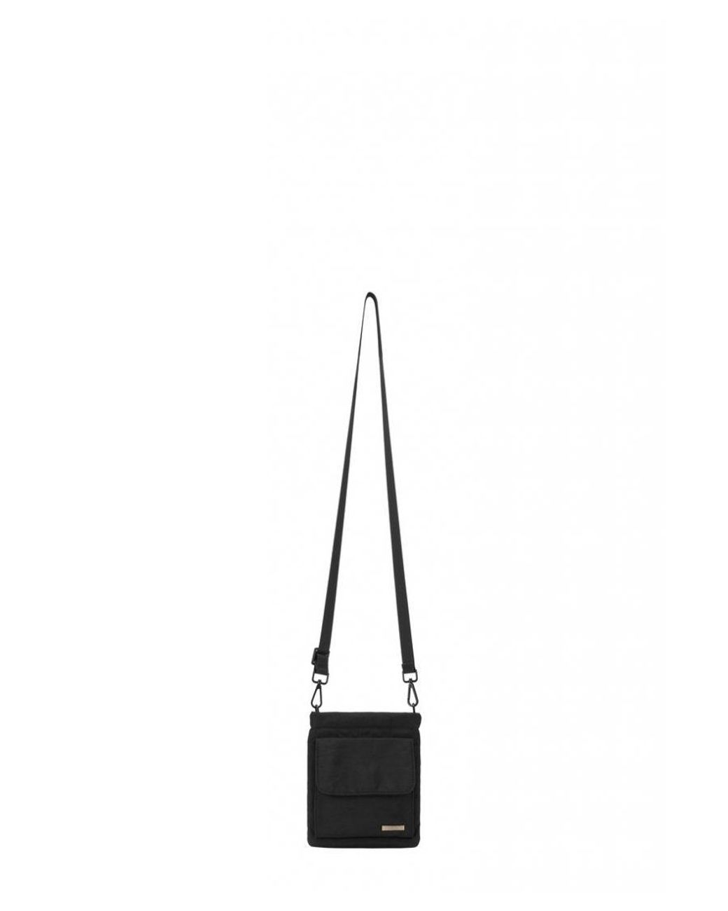 Smith & Canova Black Portrait Nylon Crossbody Bag