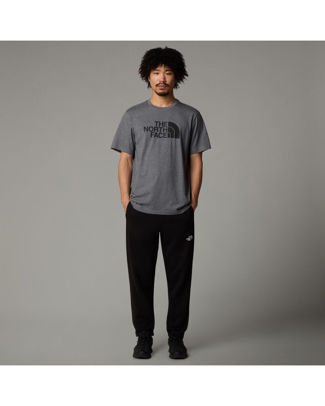 The North Face Gray Easy T-Shirt Tnf Medium Heather for men