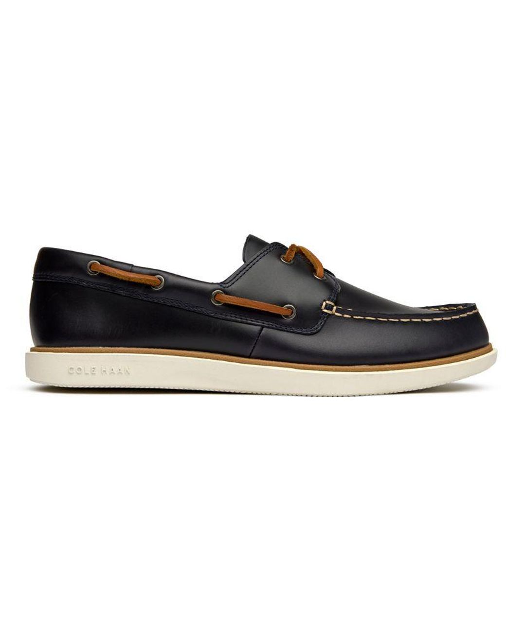 Cole Haan Blue Grand Court Boat Shoes