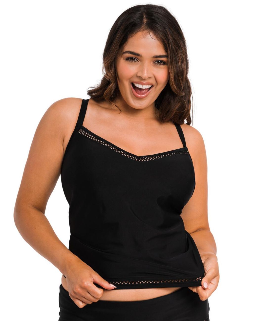 Curvy Kate Black Cs020407 First Class Tankini Top