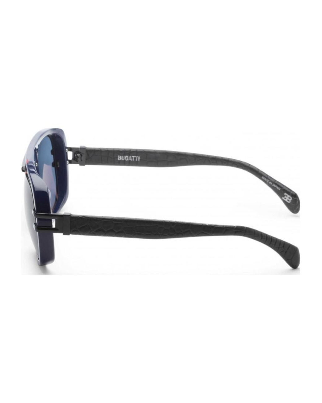Bugatti Blue 07 Dk 56 Blu Bk Sunglasses for men