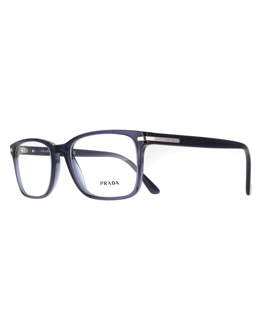 Prada Blue Rectangular Crystal Pr14Wv for men