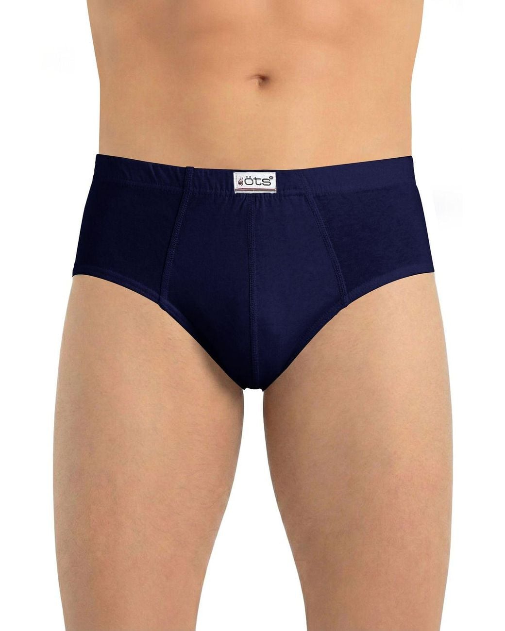 Öts Blue Cotton Briefs for men