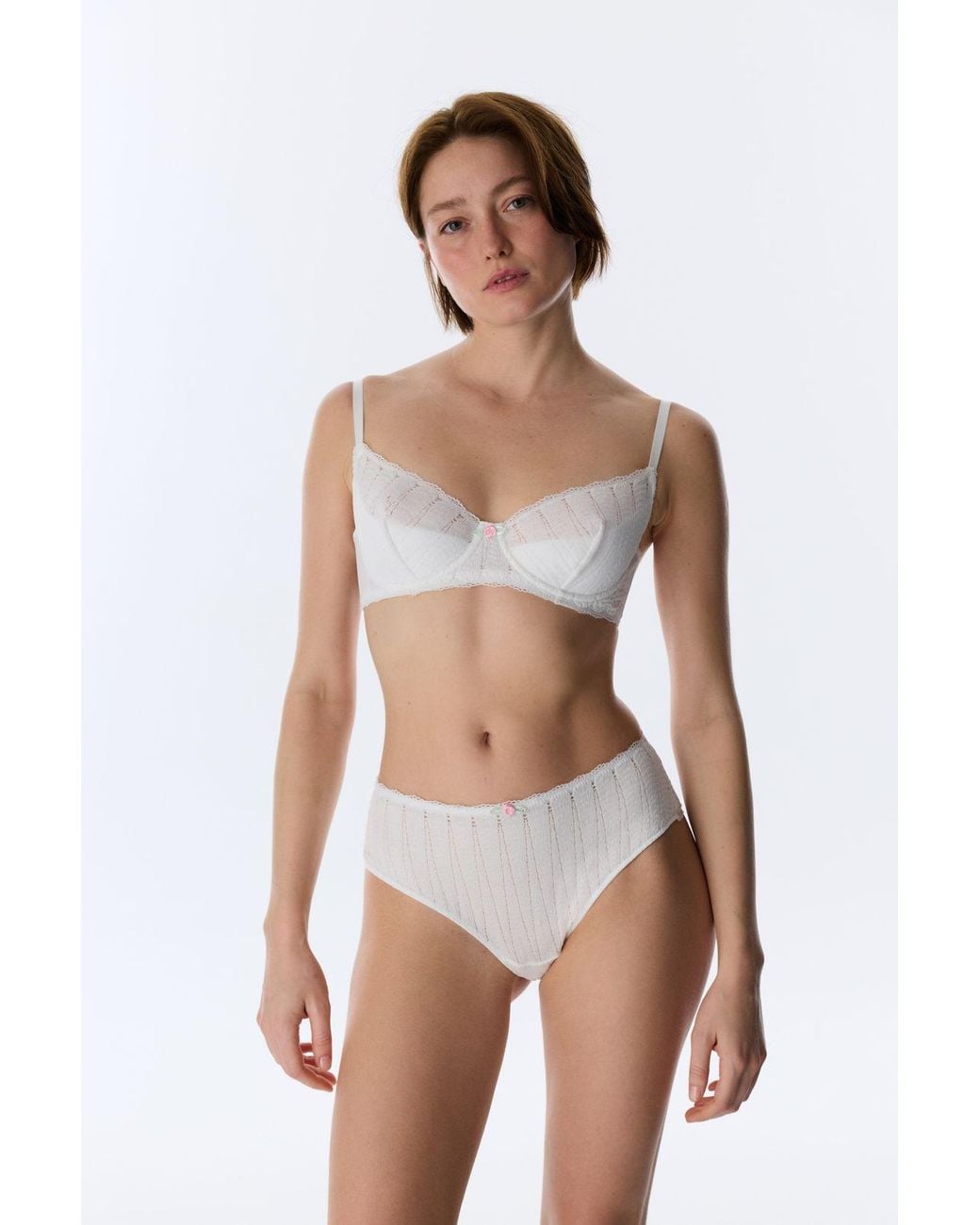 Penti Brown Valeria Lace Half Padded Bra
