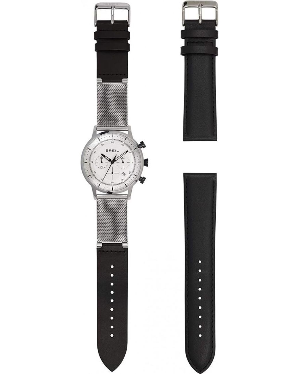 Breil Black Tw1813 Watch And Strap Gift Set for men