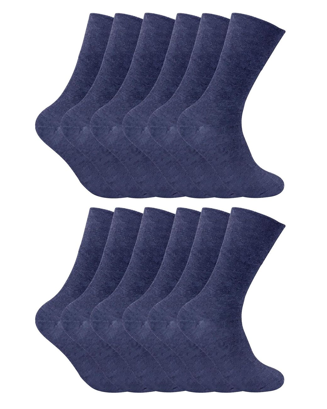 Sock Snob Blue 12 Pairs Thermal Diabetic Socks for men