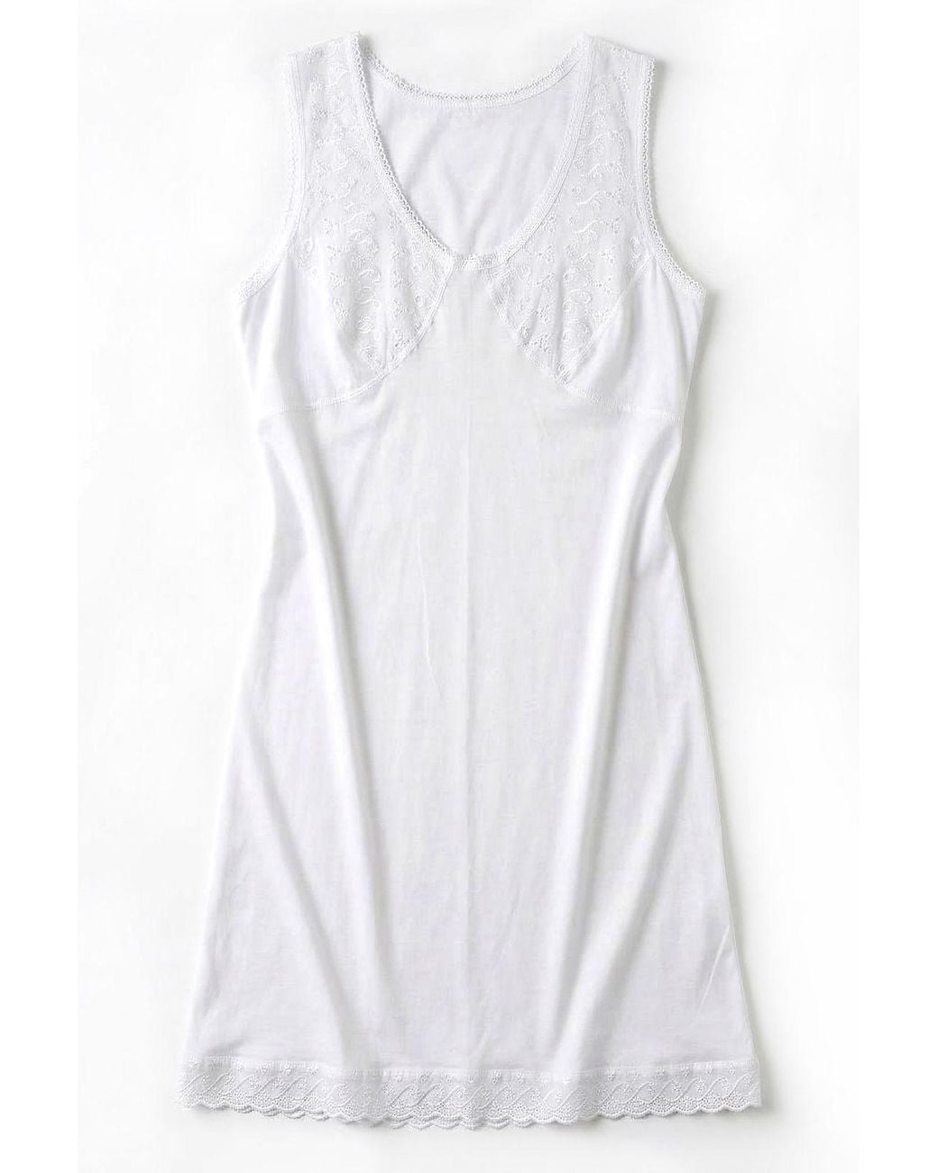 Öts White Cotton Tank Top