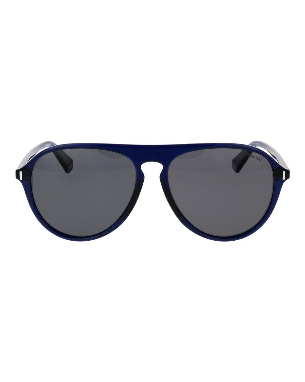 Polaroid Black Blue Plastic Sunglasses for men