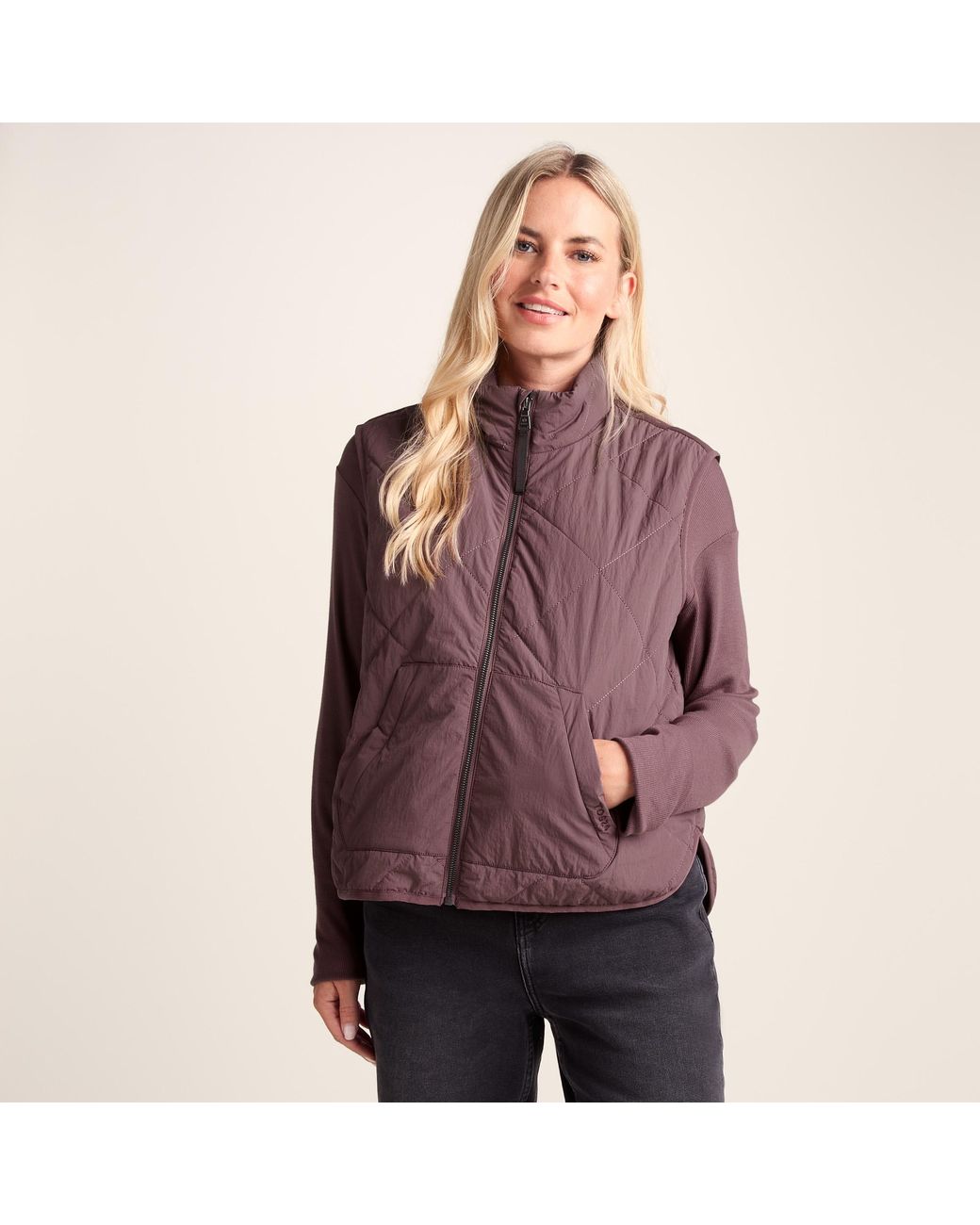 TOG24 Purple Juni Gilet Dark Mauve