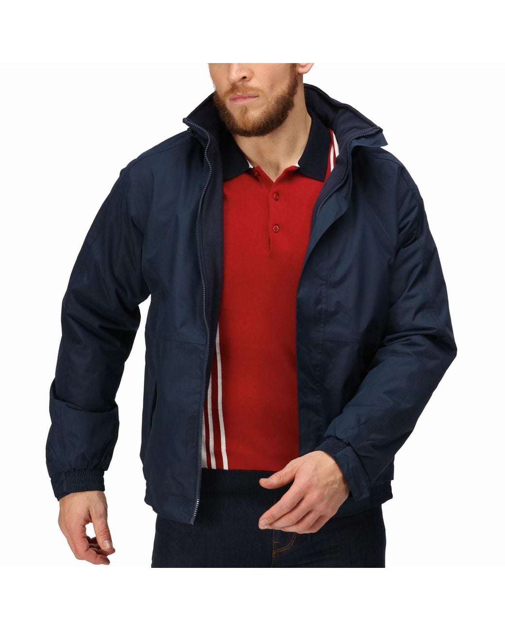 Regatta Blue Professional Dover Fleece Lined Waterproof Bomber Jacket Coat for men
