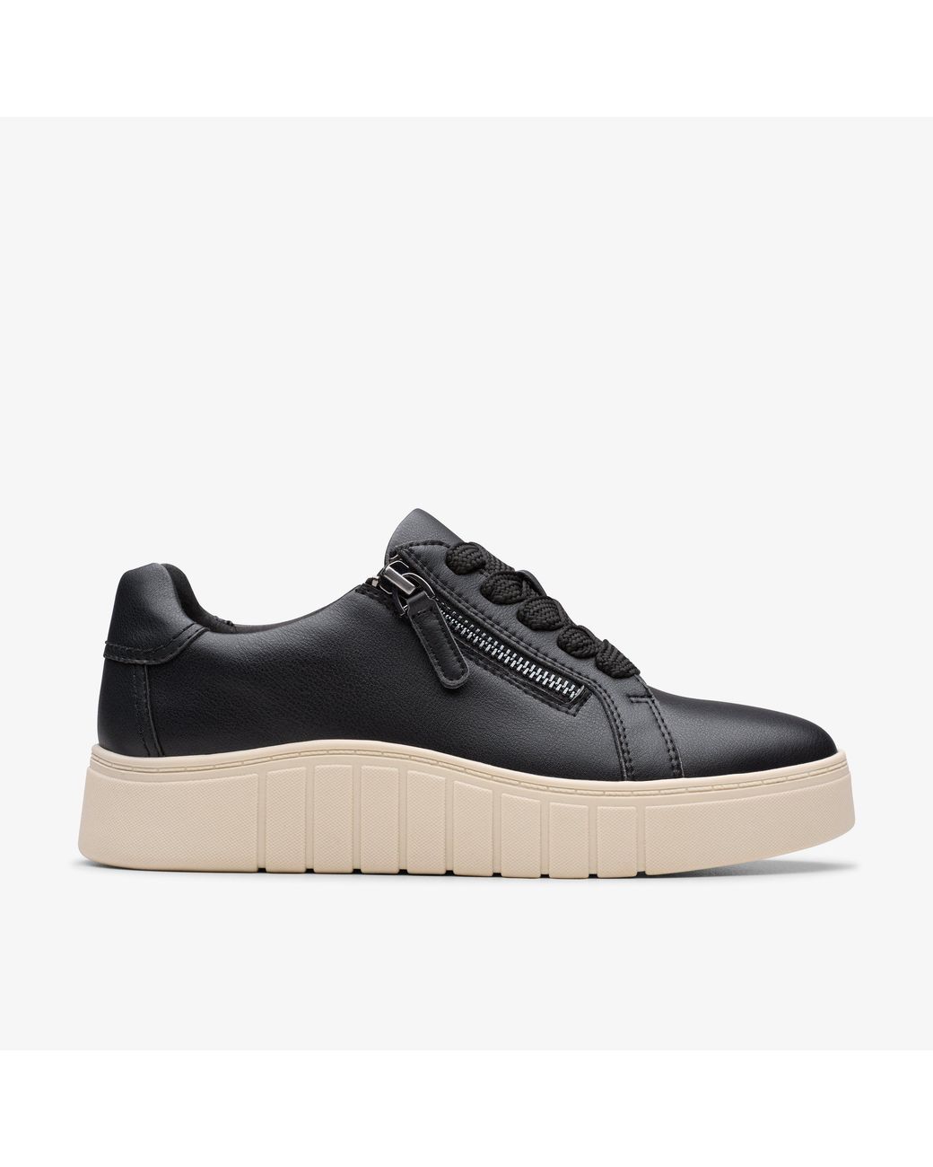 Clarks Blue Mykah Joy Leather Trainers