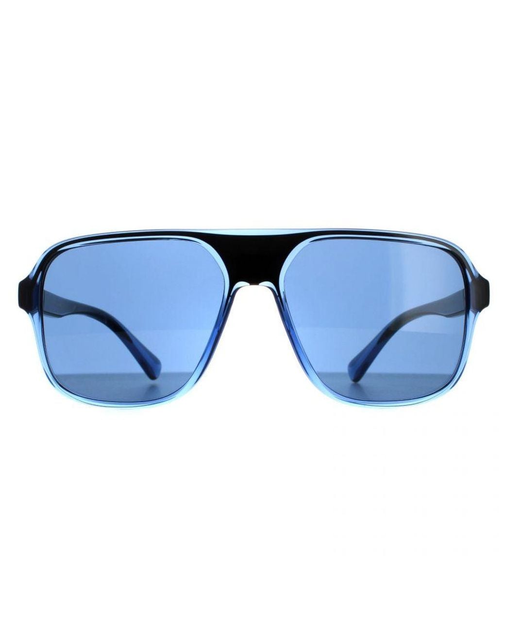 Dolce & Gabbana Blue Square Transparent And Dark Dg6134 Sunglasses for men