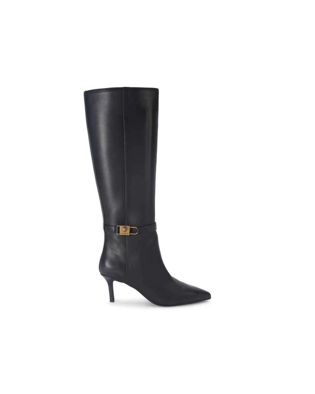 Kurt Geiger Black Leather Brixton Knee Boots