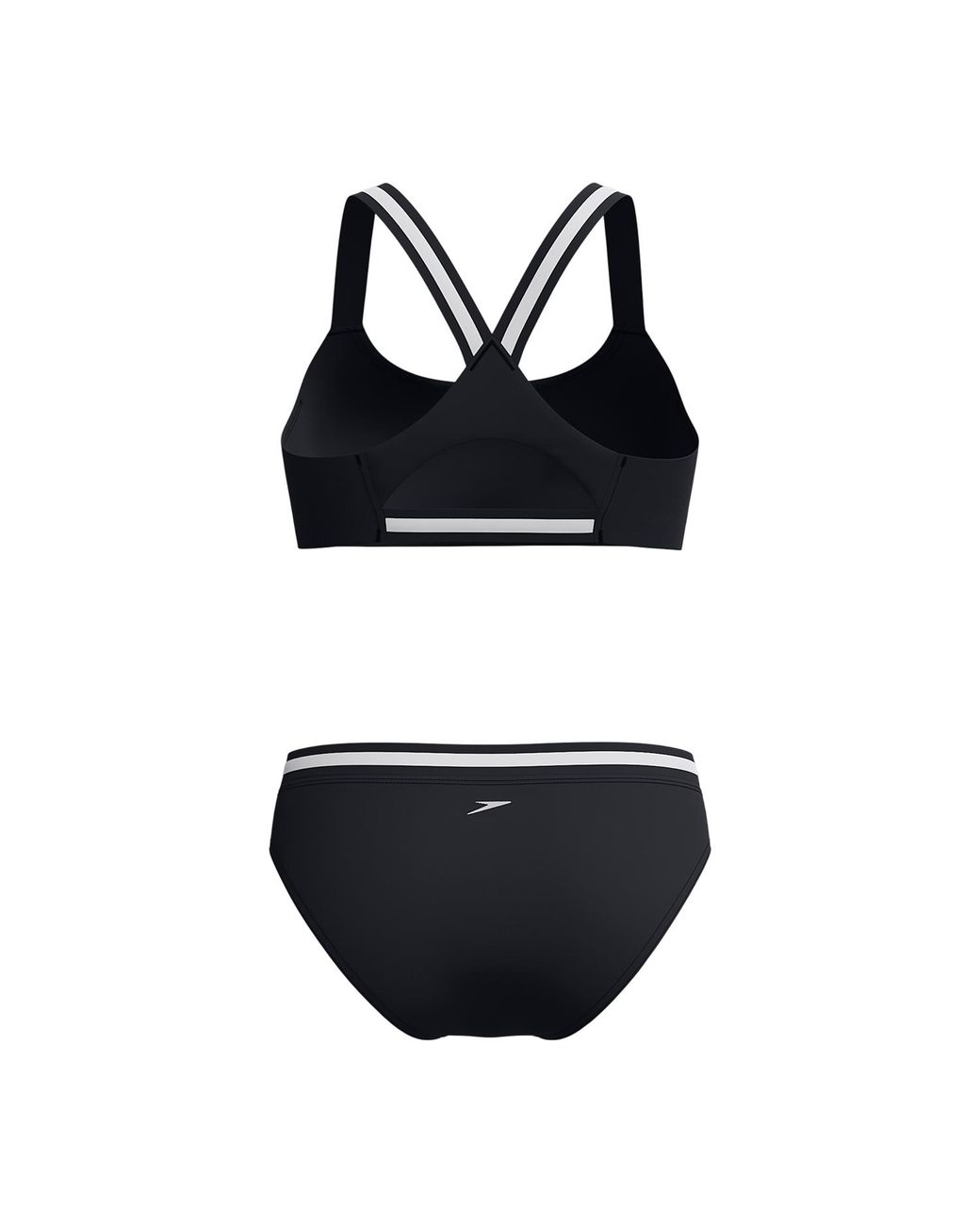 Speedo Black Ladies Vanquisher Performance Two-Piece Swimsuit