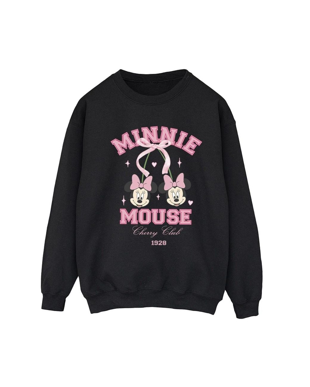 Disney Black Ladies Cherry Club Minnie Mouse Sweatshirt