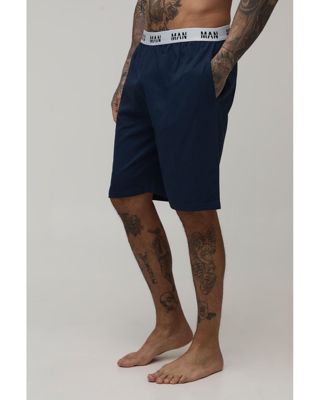 BoohooMAN Blue Tall Loungewear Short for men