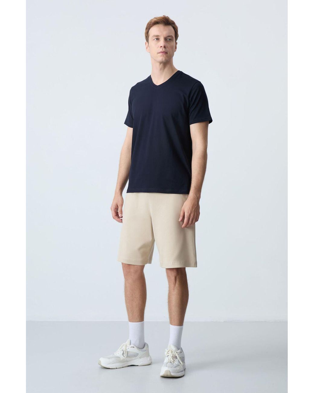 TOMMY LIFE Natural Cotton-Blend Sweat Shorts for men