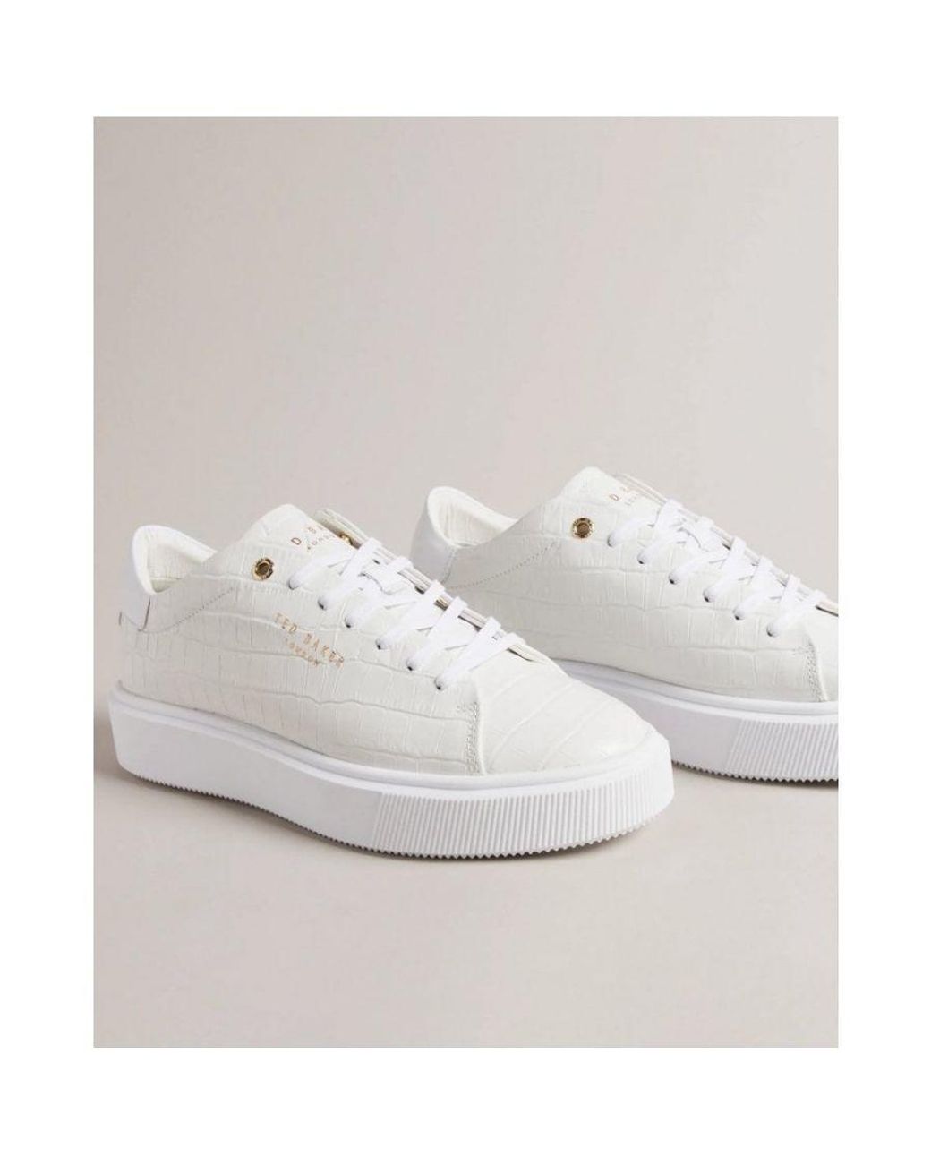Ted baker white womens trainers sale