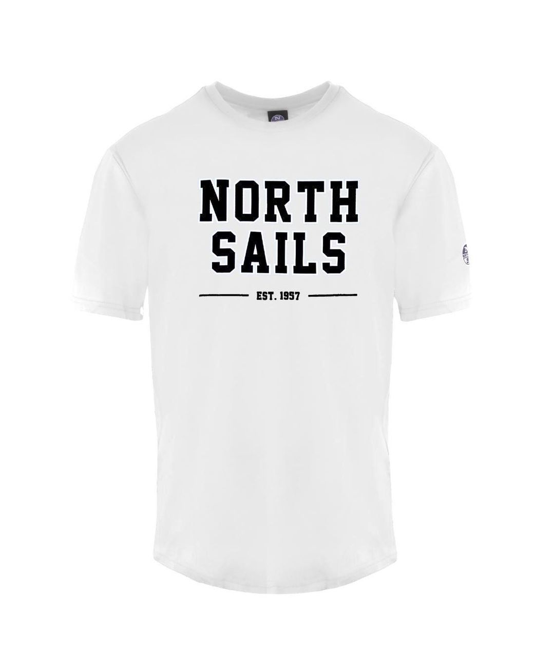 North Sails White Est 1997 T-Shirt Cotton for men