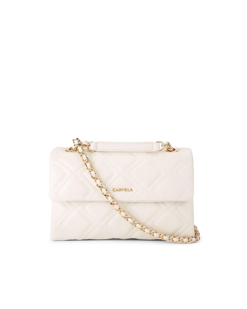 Carvela Kurt Geiger Natural Large Rosa Chain Shoulder Bag
