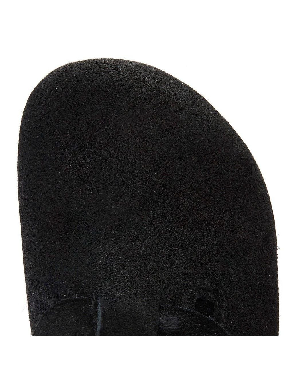 Birkenstock Black Boston Shearling Slippers