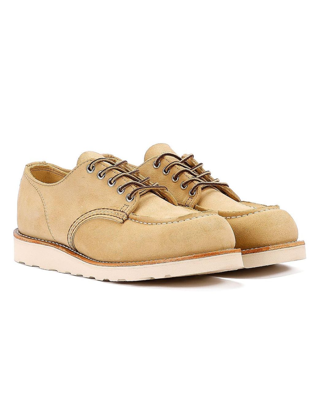 Red Wing Natural Shoes Shop Moc Oxford 8092 Hawthorne Prairie Suede for men