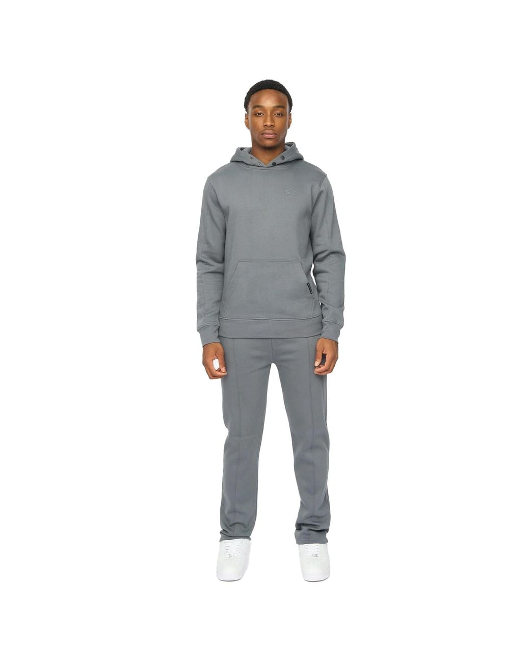 Duck and Cover Gray Chattamere Hoodie & Bottom Set (Petrol) for men