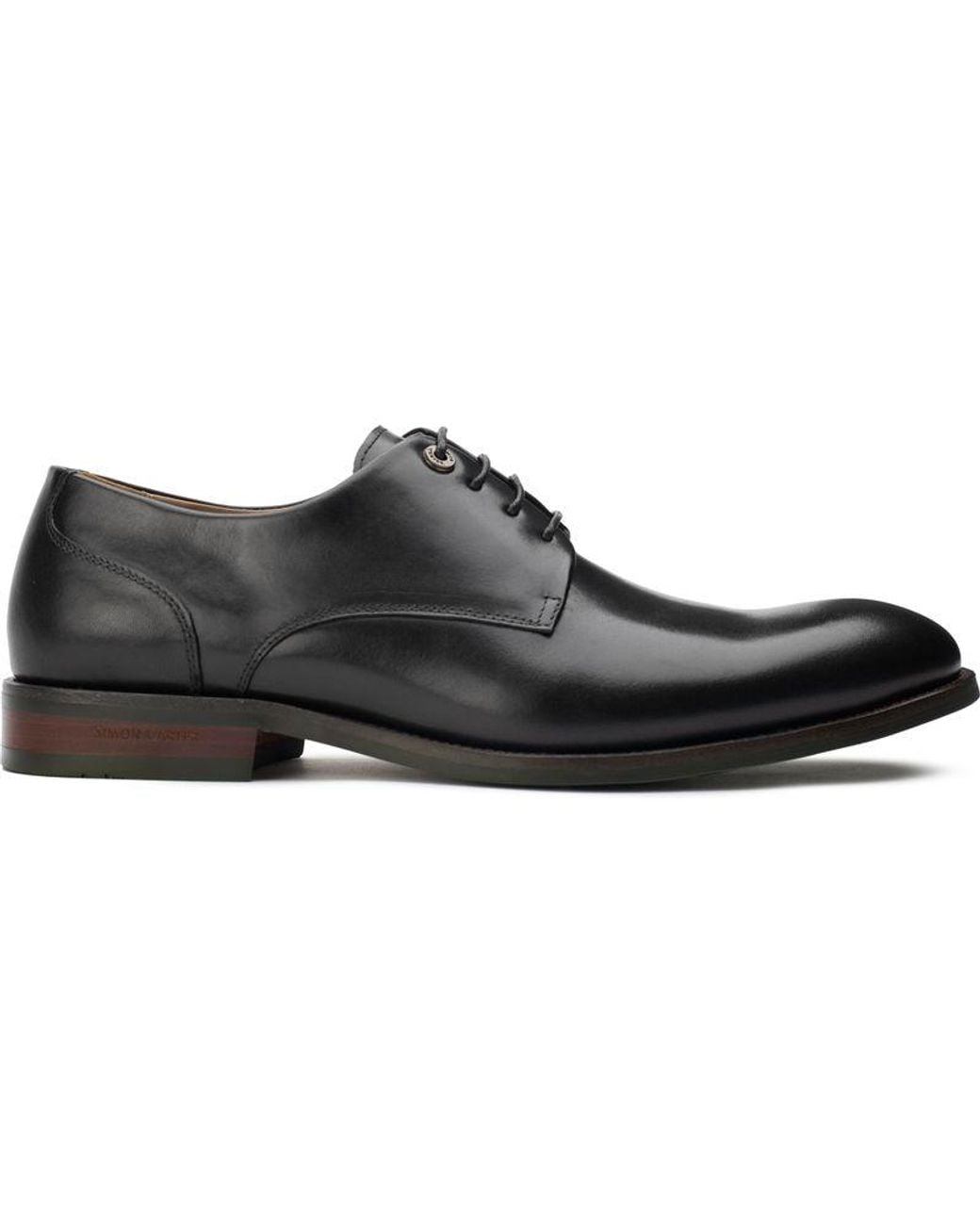 Simon Carter Black Stegosaurus Derby Shoes for men