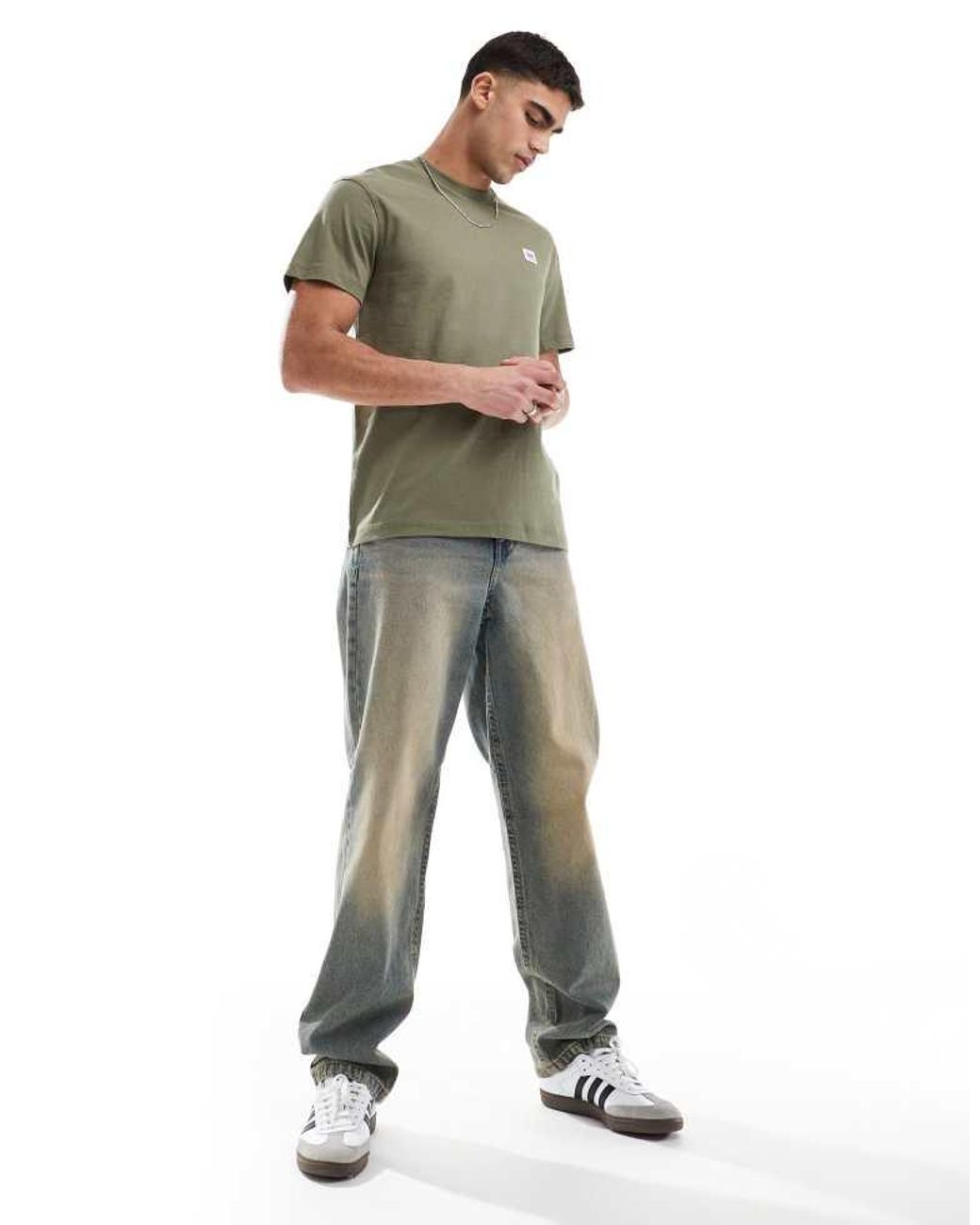 Lee Jeans Green Workwear Relaxed Fit T-Shirt for men