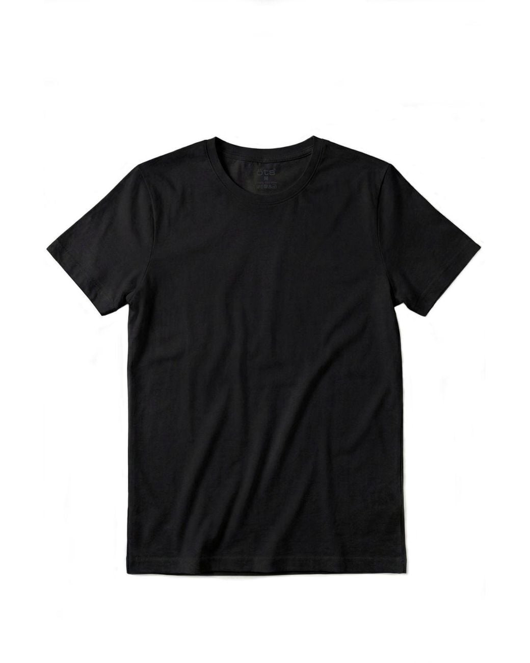 Öts Black Cotton T-Shirt for men