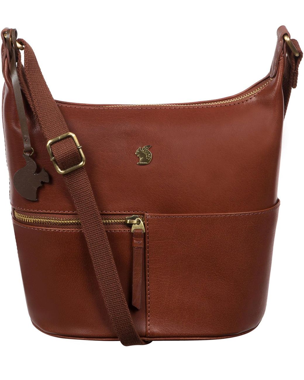 Conkca Little Kristin' Conker Leather Shoulder Bag in Brown Lyst UK