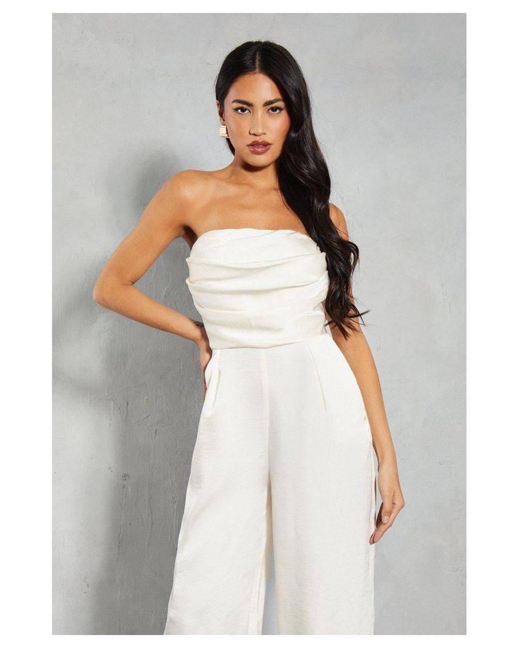 white satin bandeau