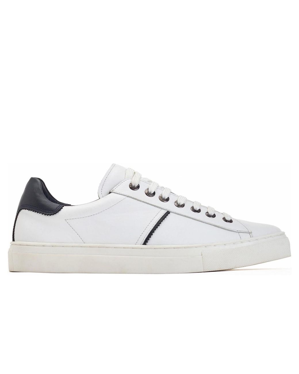 Base London Black Beck Leather Trainers for men